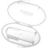 imageDr Browns 100 Silicone Baby Finger Toothbrush and Toothpaste Set 2Pack Toothbrush with Storage Case FluorideFree Strawberry Toddler Toothpaste Gray ampamp LightGreenFinger Toothbrush  Apple Pear Toothpaste