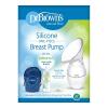 imageDr Browns 100 Silicone OnePiece Breast PumpHandsFree Breast Milk Collector with AntiColic Options Baby Bottle 4 oz120 mLLevel 1 NippleTravel Lid and Travel BagBreast Pump Milk Catcher