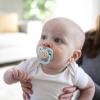 imageDr Browns Advantage GlowintheDark Baby Pacifier Fully Symmetrical Soother with Soft Silicone Bulb Blue SunriseBlue Ocean 06m BPA Free 4 Pack2 Pack  Blue Sunrise