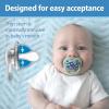 imageDr Browns Advantage GlowintheDark Baby Pacifier Fully Symmetrical Soother with Soft Silicone Bulb Blue SunriseBlue Ocean 06m BPA Free 4 Pack4 Pack  GlowintheDark Coral OceanLavendar Love