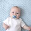 imageDr Browns Advantage GlowintheDark Baby Pacifier Fully Symmetrical Soother with Soft Silicone Bulb Blue SunriseBlue Ocean 06m BPA Free 4 Pack4 Pack  GlowintheDark Blue OceanBlue Sunrise