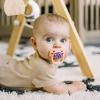 imageDr Browns Advantage GlowintheDark Baby Pacifier Fully Symmetrical Soother with Soft Silicone Bulb Blue SunriseBlue Ocean 06m BPA Free 4 Pack4 Pack  GlowintheDark Pink Stars  Glow
