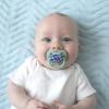 imageDr Browns Advantage GlowintheDark Baby Pacifier Fully Symmetrical Soother with Soft Silicone Bulb Blue SunriseBlue Ocean 06m BPA Free 4 Pack4 Pack  GlowintheDark Blue SunriseBlue Ocean