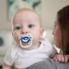 imageDr Browns Advantage GlowintheDark Baby Pacifier Fully Symmetrical Soother with Soft Silicone Bulb Blue SunriseBlue Ocean 06m BPA Free 4 Pack4 Pack  GlowintheDark Blue OceanBlue Sunrise