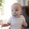 imageDr Browns Advantage GlowintheDark Baby Pacifier Fully Symmetrical Soother with Soft Silicone Bulb Blue SunriseBlue Ocean 06m BPA Free 4 Pack4 Pack  GlowintheDark Blue OceanBlue Sunrise