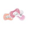 imageDr Browns Advantage OnePiece Silicone Baby Pacifier Fully Symmetrical Soother Dark BlueLight BlueOrange 618m BPA Free 3 Pack3 Pack  CoralLight PinkPink