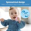 imageDr Browns Advantage OnePiece Silicone Baby Pacifier Fully Symmetrical Soother Dark BlueLight BlueOrange 618m BPA Free 3 Pack3 Pack  CoralLight PinkPink