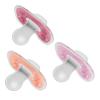 imageDr Browns Advantage OnePiece Silicone Baby Pacifier Fully Symmetrical Soother Dark BlueLight BlueOrange 618m BPA Free 3 Pack3 Pack  CoralLight PinkPink