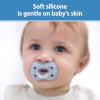 imageDr Browns Advantage OnePiece Silicone Baby Pacifier Fully Symmetrical Soother Dark BlueLight BlueOrange 618m BPA Free 3 Pack3 Pack  Dark BlueLight BlueOrange