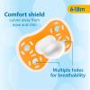 imageDr Browns Advantage OnePiece Silicone Baby Pacifier Fully Symmetrical Soother Dark BlueLight BlueOrange 618m BPA Free 3 Pack3 Pack  Dark BlueLight BlueOrange