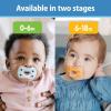 imageDr Browns Advantage OnePiece Silicone Baby Pacifier Fully Symmetrical Soother EcruLight PinkPink 06m BPA Free 3 Pack3 Pack  BlueLight BlueGray