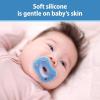 imageDr Browns Advantage OnePiece Silicone Baby Pacifier Fully Symmetrical Soother EcruLight PinkPink 06m BPA Free 3 Pack3 Pack  BlueLight BlueGray