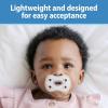 imageDr Browns Advantage OnePiece Silicone Baby Pacifier Fully Symmetrical Soother EcruLight PinkPink 06m BPA Free 3 Pack3 Pack  BlueLight BlueGray