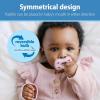 imageDr Browns Advantage OnePiece Silicone Baby Pacifier Fully Symmetrical Soother EcruLight PinkPink 06m BPA Free 3 Pack3 Pack  EcruLight PinkPink