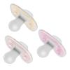 imageDr Browns Advantage OnePiece Silicone Baby Pacifier Fully Symmetrical Soother EcruLight PinkPink 06m BPA Free 3 Pack3 Pack  EcruLight PinkPink