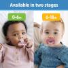 imageDr Browns Advantage OnePiece Silicone Baby Pacifier Fully Symmetrical Soother EcruLight PinkPink 06m BPA Free 3 Pack3 Pack  EcruLight PinkPink