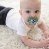 imageDr Browns Advantage Symmetrical Pacifier with Air Flow  Blue GlowinTheDark  2Pack  618m Pack of 22 Pack  GlowintheDark Blue Nature