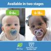 imageDr Browns Advantage Symmetrical Pacifier with Air Flow  Blue GlowinTheDark  2Pack  618m Pack of 22 Pack  GlowintheDark Blue Nature