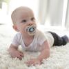 imageDr Browns Advantage Symmetrical Pacifier with Air Flow  Blue GlowinTheDark  2Pack  618m Pack of 22 Pack  GlowintheDark Purple Nature