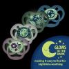 imageDr Browns Advantage Symmetrical Pacifier with Air Flow  Blue GlowinTheDark  2Pack  618m Pack of 22 Pack  GlowintheDark Purple Nature