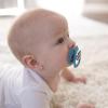 imageDr Browns Advantage Symmetrical Pacifier with Air Flow  Blue GlowinTheDark  2Pack  618m Pack of 22 Pack  Skateboard Snail