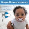 imageDr Browns Advantage Symmetrical Pacifier with Air Flow  Blue GlowinTheDark  2Pack  618m Pack of 22 Pack  Skateboard Snail