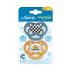 imageDr Browns Advantage Symmetrical Pacifier with Air Flow  Blue GlowinTheDark  2Pack  618m Pack of 22 Pack  Skateboard Snail
