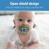 imageDr Browns Advantage Symmetrical Pacifier with Air Flow  Blue GlowinTheDark  2Pack  618m Pack of 24 Pack  GlowintheDark Blue Nature  Skateboard Snail