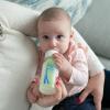 imageDr Browns AntiColic Baby Feeding Set with Slow Flow Nipples Travel Caps Silicone Pacifier  PinkClear  Breast to Bottle Feeding Set