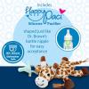 imageDr Browns Baby Lovey Pacifier and Teether Holder Triceratops with Gray HappyPaci 100 Silicone 06m Packaging May VaryGiraffe