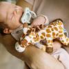 imageDr Browns Baby Lovey Pacifier and Teether Holder Triceratops with Gray HappyPaci 100 Silicone 06m Packaging May VaryGiraffe