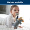 imageDr Browns Baby Lovey Pacifier and Teether Holder Triceratops with Gray HappyPaci 100 Silicone 06m Packaging May VaryTriceratops