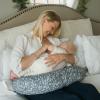 imageDr Browns Breastfeeding Pillow with Removable Cover for Nursing Mothers Machine Washable Cotton Blend GrayPillow Cover  Gray