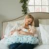 imageDr Browns Breastfeeding Pillow with Removable Cover for Nursing Mothers Machine Washable Cotton Blend GrayPillow Cover  Green