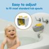 imageDr Browns CleanUp DinoSoft Baby Bath Spout Cover Soft and Safe on Tub Faucet Toddler Bathtub Safety for Kids BPA Free Certified Plastic Neutral