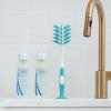 imageDr Browns Deluxe Bottle Brush Cleaning Brush for Baby Bottles Nipples and Sippy Cups with Suction Cup Stand ampamp Bonus Brush BPA Free1 Count Pack of 3