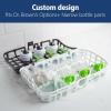 imageDr Browns Dishwasher Basket for Small Baby Bottle Parts Pacifiers and Accessories Clean Store and Organize Newborn Essentials BPA Free GreenBlack