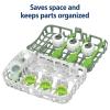 imageDr Browns Dishwasher Basket for Small Baby Bottle Parts Pacifiers and Accessories Clean Store and Organize Newborn Essentials BPA Free GreenDark Green