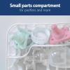 imageDr Browns Dishwasher Basket for Small Baby Bottle Parts Pacifiers and Accessories Clean Store and Organize Newborn Essentials BPA Free GreenDark Green