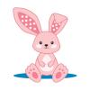 imageDr Browns Flexees Blue Bunny Soft 100 Silicone Baby Teether BPA Free 3mBunny  Pink