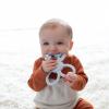 imageDr Browns Flexees Blue Sloth Soft 100 Silicone Baby Teether BPA Free 3mBunny  Blue
