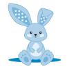 imageDr Browns Flexees Blue Sloth Soft 100 Silicone Baby Teether BPA Free 3mBunny  Blue