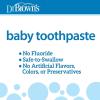 imageDr Browns FluorideFree Baby Toothpaste Infant ampamp Toddler Oral Care Strawberry 1Pack 14oz40g 03 yearsStrawberry