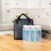 imageDr Browns Fold ampamp Freeze Bottle Tote Travel Baby Bottle Insulated Cooler Bag Store Up to 6 Baby Bottles Black BPA FreeBlack