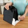 imageDr Browns Fold ampamp Freeze Bottle Tote Travel Baby Bottle Insulated Cooler Bag Store Up to 6 Baby Bottles Black BPA FreeBlack