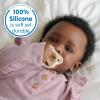 imageDr Browns HappyPaci 100 Silicone Pacifier 06m BPA Free Cool Gray Green Ecru 3Pack