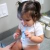 imageDr Browns InfanttoToddler Toothbrush Elephant Mint 03 Years1 Pack  Blue Elephant