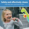 imageDr Browns InfanttoToddler Toothbrush Elephant Mint 03 YearsBlue Elephant with Toothpaste