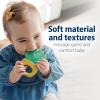 imageDr Browns Learning Loop Baby Teether Ring Multiple Shapes and Textures 100 Silicone BPAFree 3mAquaCool Plants