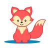 imageDr Browns Learning Loop Silicone Ring Teether Fox  3m